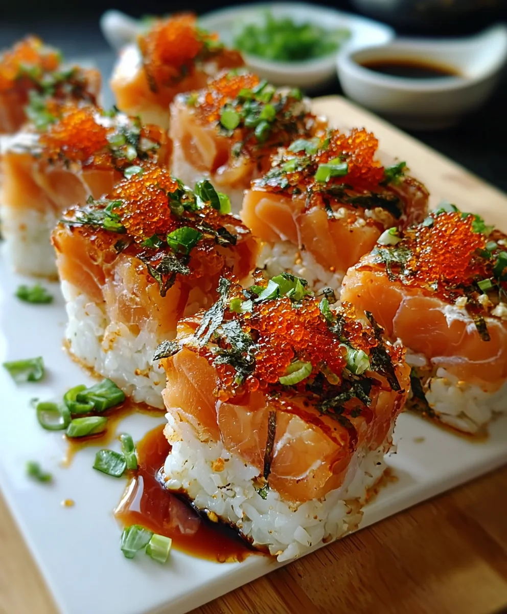 Spicy Salmon Sushi Bake – Creamy, Savory & Packed with Umami Heat!