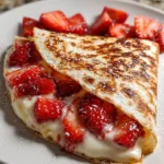 Strawberry Cheesecake Quesadilla Dessert – Crispy, Creamy & Sweetly Irresistible!