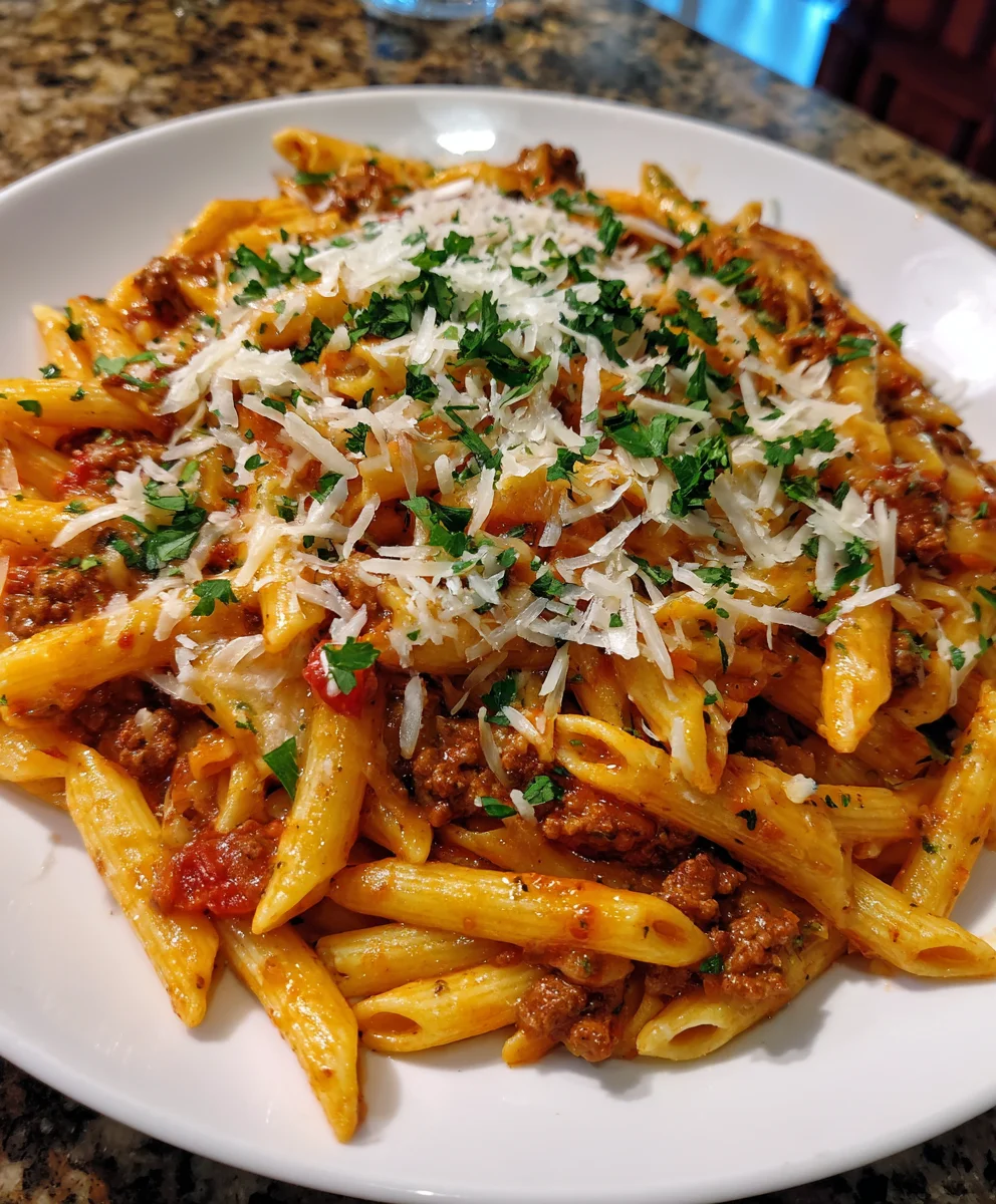Cheesy Beef Pasta – Creamy, Hearty & Comfort Food Perfection!