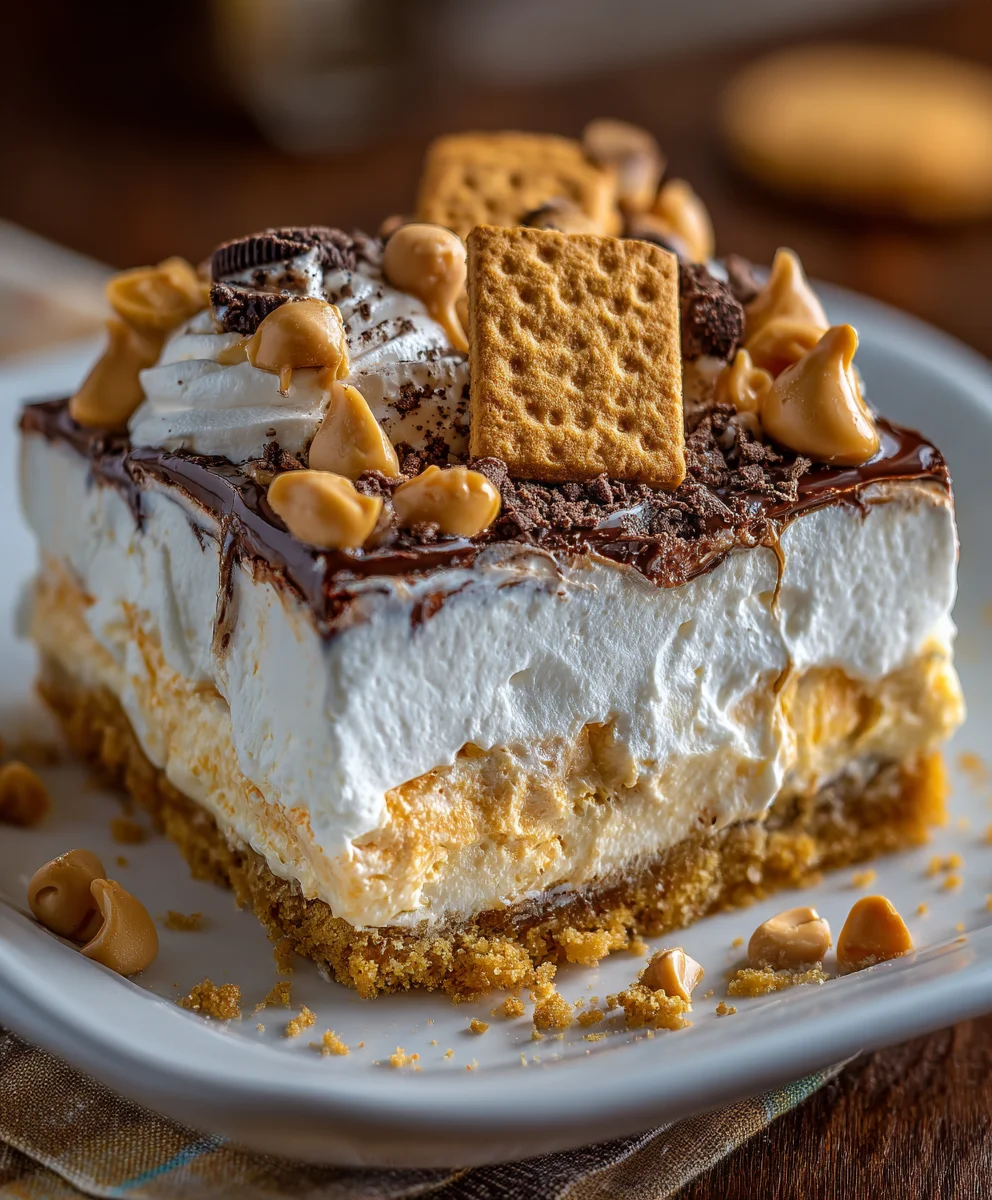Peanut Butter Layered Delight – Creamy, Rich & Pure Dessert Bliss!
