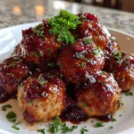 Cherry-Coded Cranberry BBQ Meatballs – Sweet, Tangy & Crowd-Pleasing Holiday Bites!