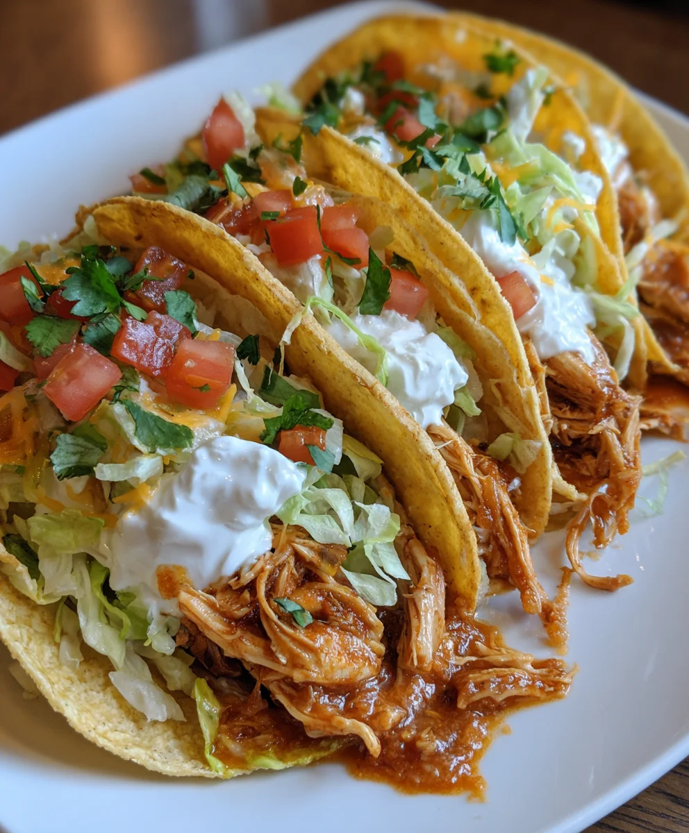 Slow Cooker Ranch Chicken Tacos – Juicy, Zesty & Weeknight-Perfect!