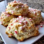 Peppermint White Chocolate Scones – Tender, Sweet & Holiday-Bakery Perfection!
