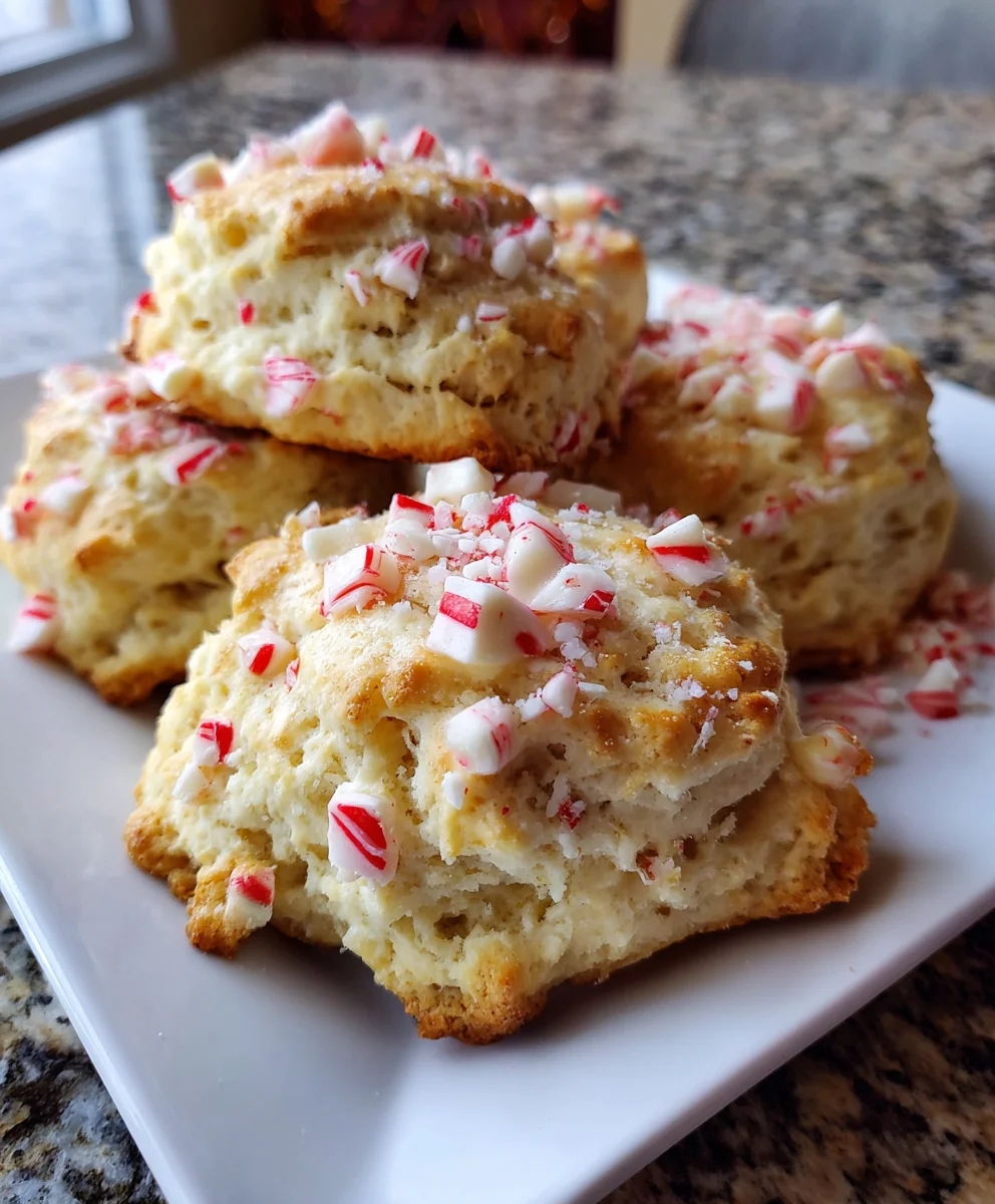 Peppermint White Chocolate Scones – Tender, Sweet & Holiday-Bakery Perfection!