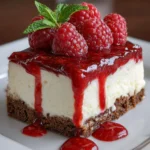 White Chocolate Raspberry Cheesecake Bars – Creamy, Elegant & Bursting with Berry Bliss!