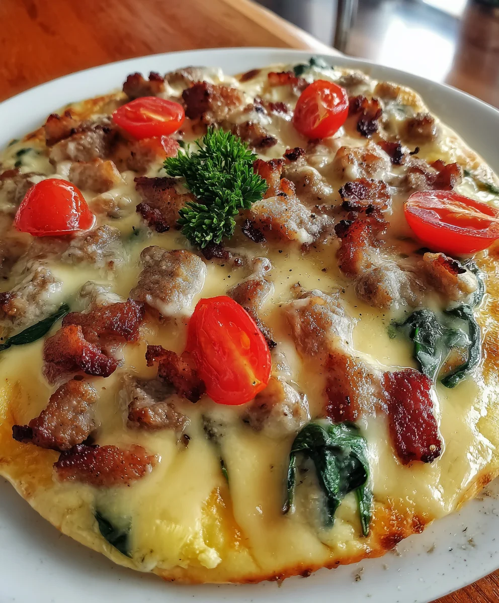 Breakfast Flatbreads with Sausage & Bacon – Crispy, Savory & Morning-Perfect Comfort!