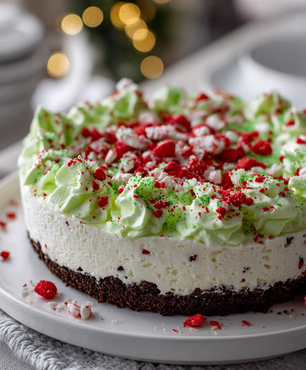 No Bake Grinch Pie – Creamy, Fun & Full of Whoville Holiday Magic!