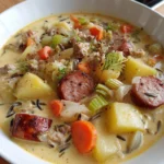 Potato and Sausage Chowder – Creamy, Hearty & Comfort in Every Spoonful!
