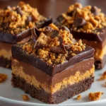 Butterfinger Chocolate Fudge Squares – Rich, Crunchy & Candy-Lover’s Dream!