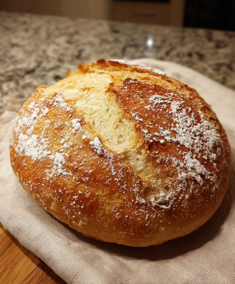 Rustic French Bread Loaf – Golden, Crusty & Soft on the Inside!