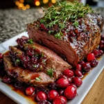 Cranberry Balsamic Roast Beef – Tender, Savory & Elegantly Sweet-Tart!