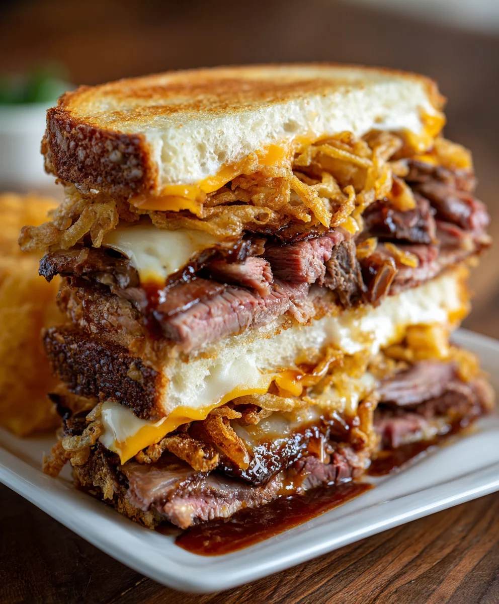 BBQ Brisket Melts Delight – Smoky, Cheesy & Mouthwateringly Bold!