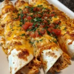 Queso Chicken Enchiladas Bake – Creamy, Cheesy & Packed with Tex-Mex Flavor!