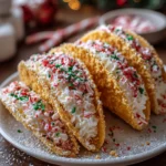 Christmas Cheesecake Tacos – Festive, Creamy & Show-Stopping Sweet Fun!