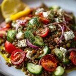 Mediterranean Lentil Salad with Lemon Dill Dressing – Fresh, Zesty & Protein-Packed Goodness!