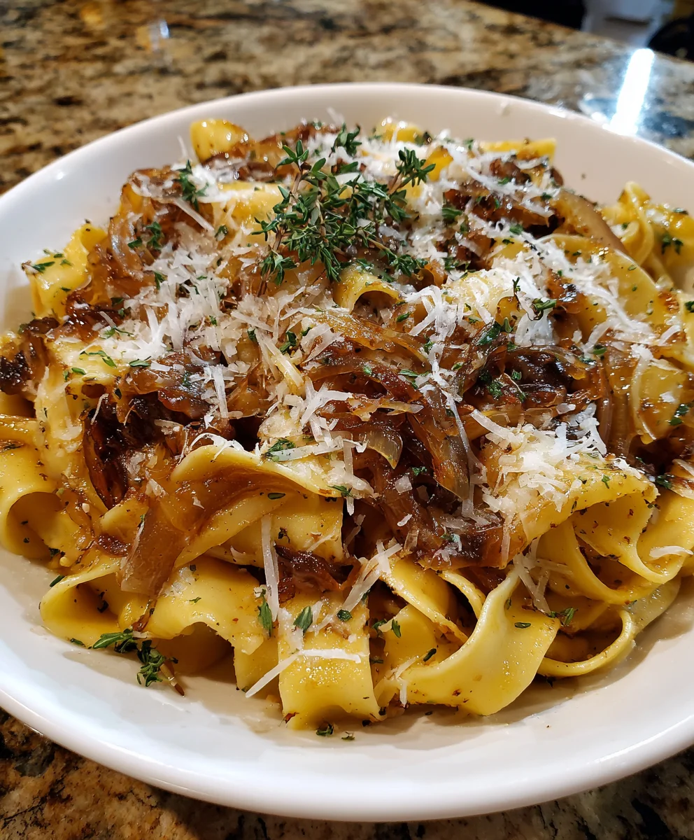 French Onion Soup Pasta – Caramelized, Cheesy & Comfort Food at Its Finest!
