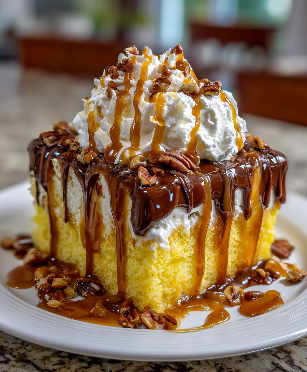 Turtle Poke Cake – Rich, Gooey & Completely Irresistible!