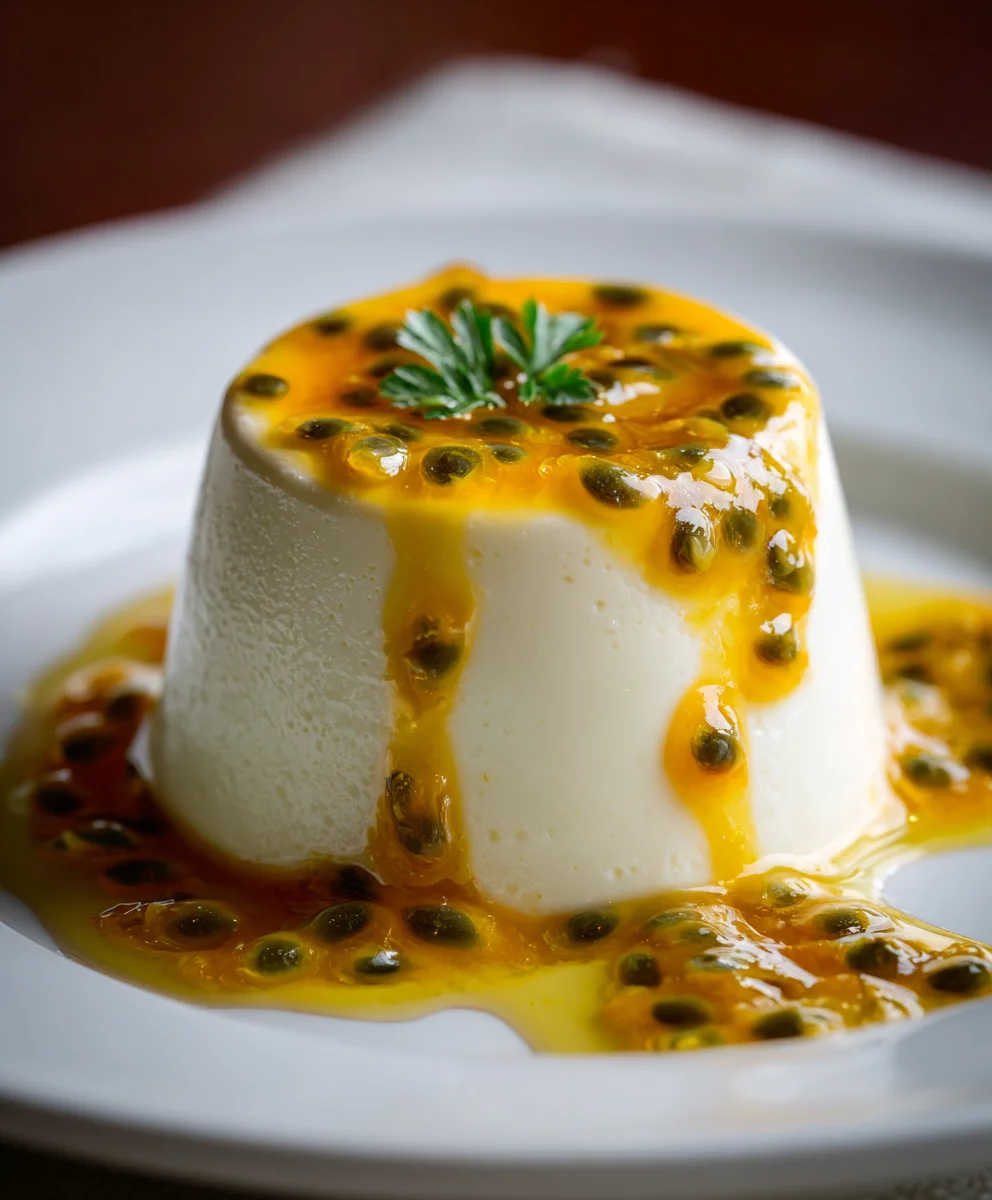 Irresistible Passion Fruit Panna Cotta – Silky, Tropical & Elegantly Refreshing!