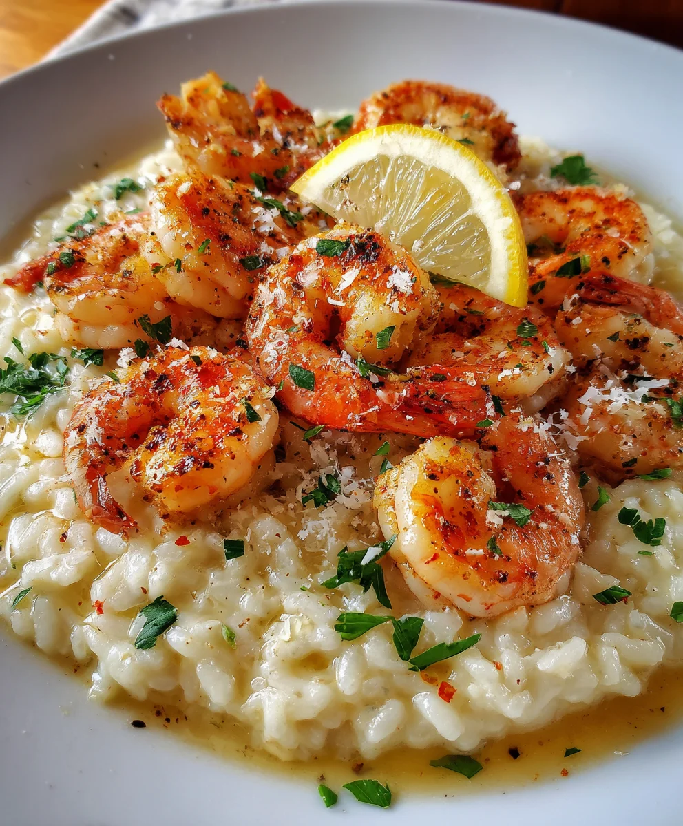 Lemon Garlic Shrimp Risotto – Creamy, Bright & Restaurant-Quality Comfort!
