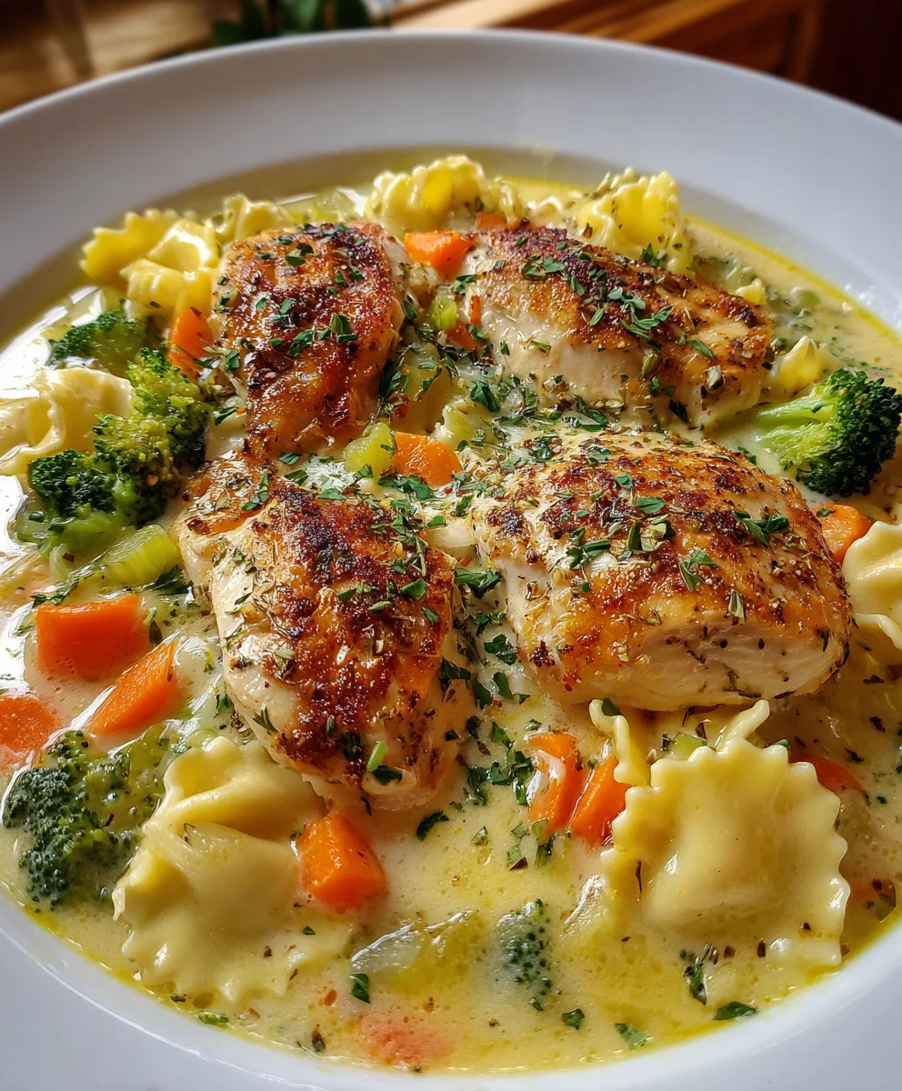 White Chicken Lasagna Soup – Creamy, Cozy & Comfort in a Bowl!