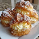 Vanilla Custard Cannoncini – Crispy, Creamy & Italian Bakery Perfection!
