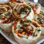 Pepper Jelly & Cream Cheese Pinwheels – Sweet, Spicy & Addictively Creamy!