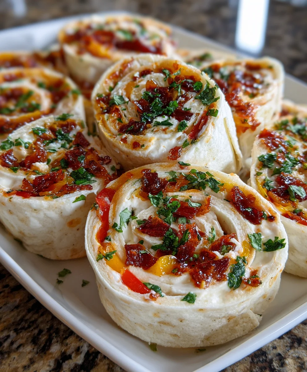 Pepper Jelly & Cream Cheese Pinwheels – Sweet, Spicy & Addictively Creamy!