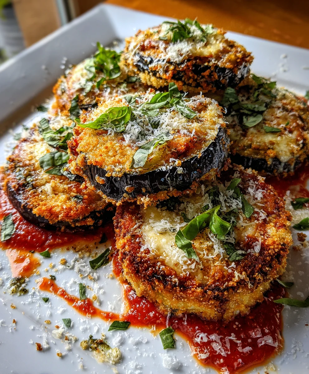 Crispy Baked Eggplant Parmesan – Golden, Cheesy & Comfort Food Done Right!
