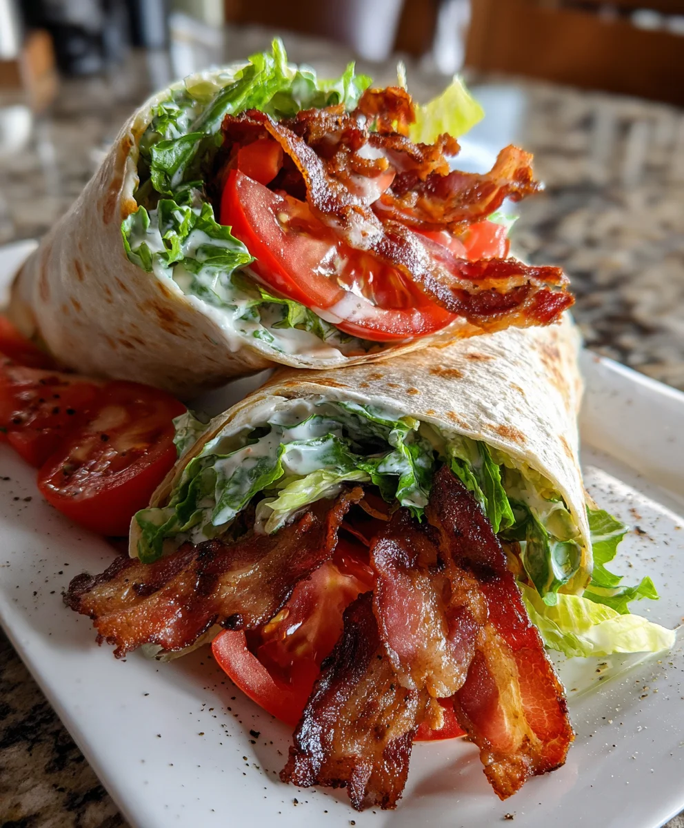 Gourmet BLT Wraps with Secret Sauce – Fresh, Crispy & Next-Level Delicious!