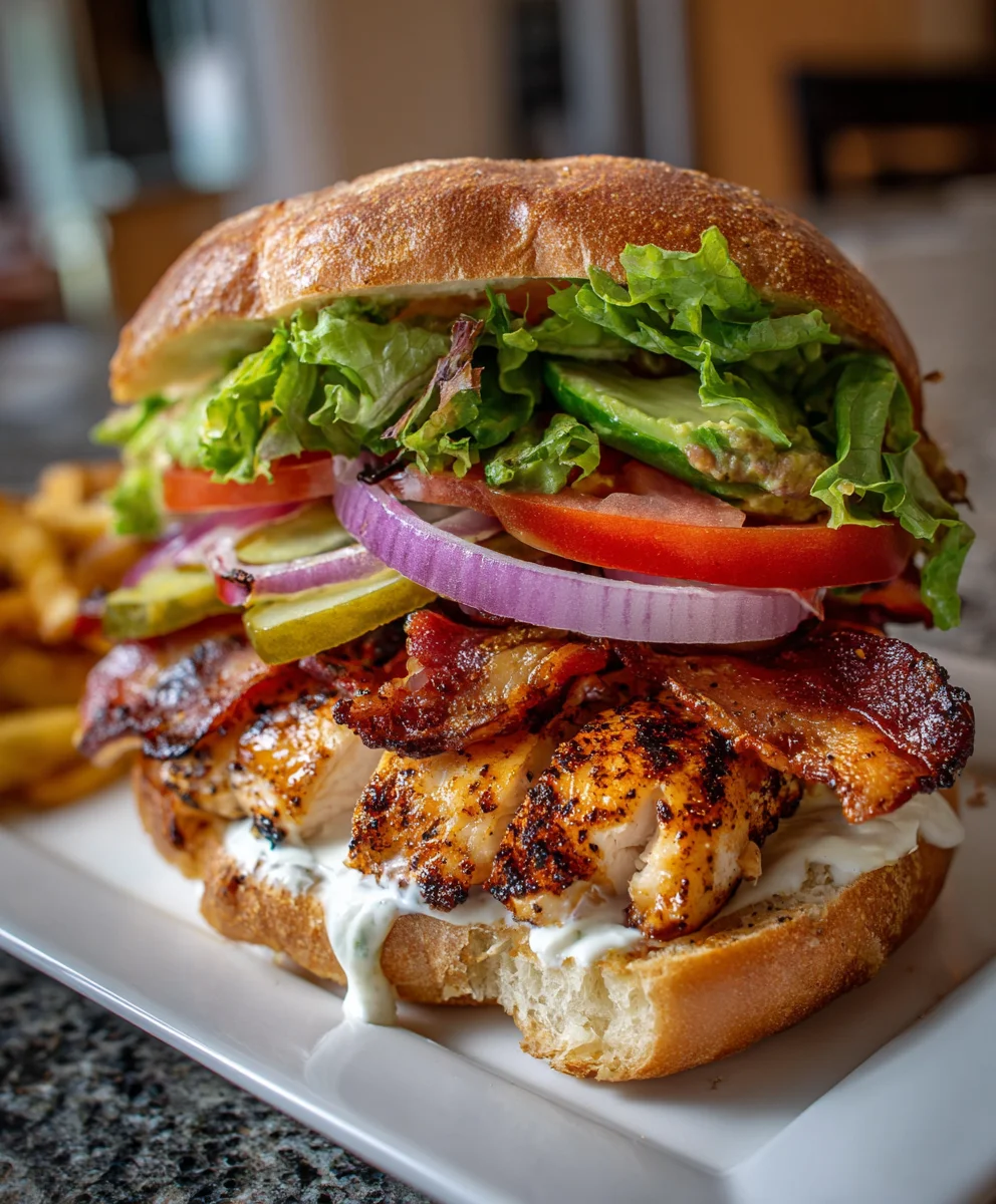 Ultimate Loaded Chicken Club – Stacked, Savory & Seriously Satisfying!