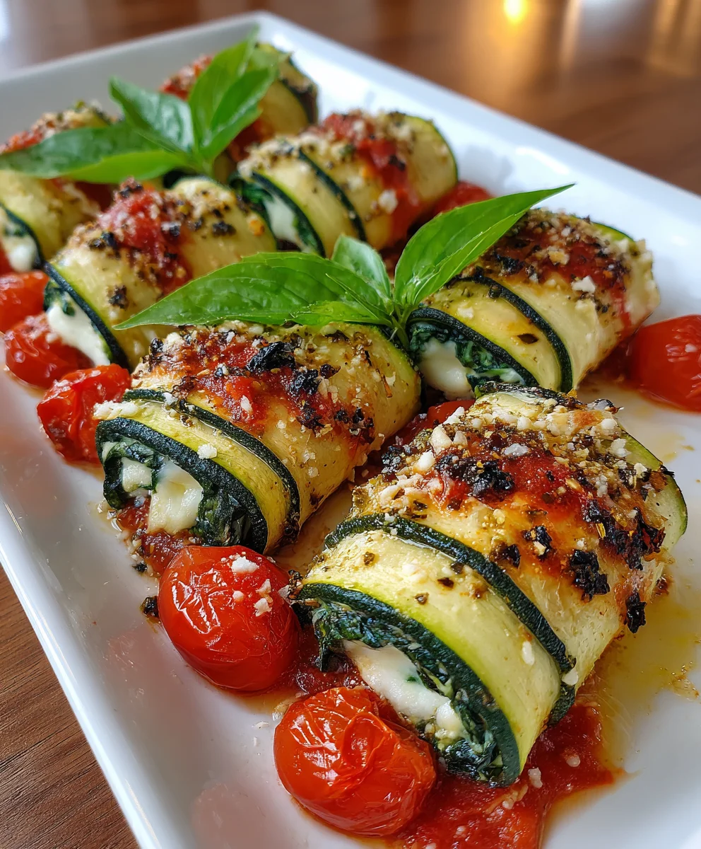 Vegan Zucchini Spinach Rollatini – Light, Creamy & Plant-Based Perfection!