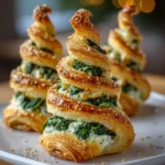 Spinach Puff Pastry Trees – Flaky, Savory & Adorably Festive!