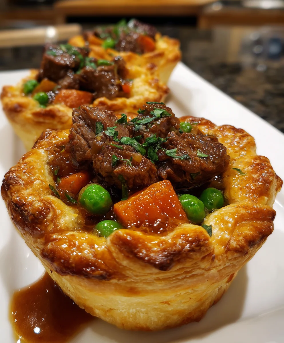 Savory Irish Beef & Sweet Potato Mini Pies – Hearty, Cozy & Comfort Baked into Every Bite!