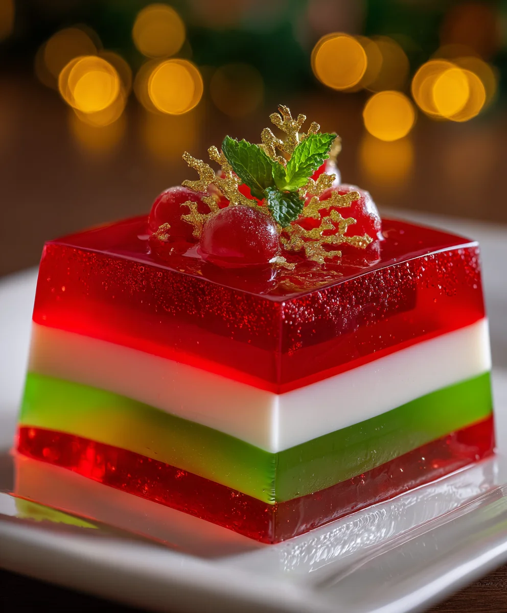 Easy Layered Christmas Jello – Colorful, Fun & Holiday Party-Perfect!