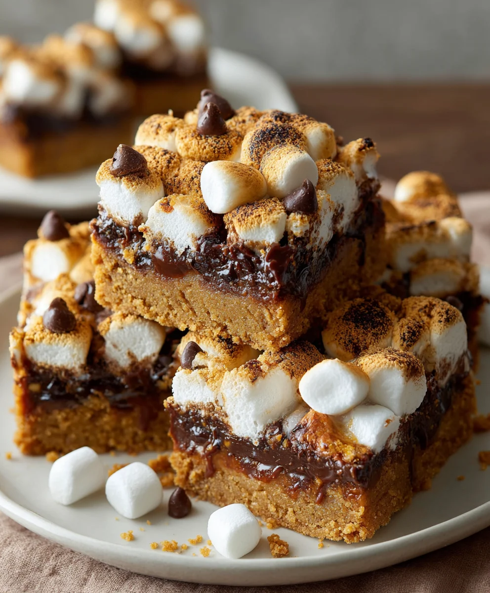 S’mores Gingerbread Cookie Bars – Gooey, Spiced & Holiday-Perfect!