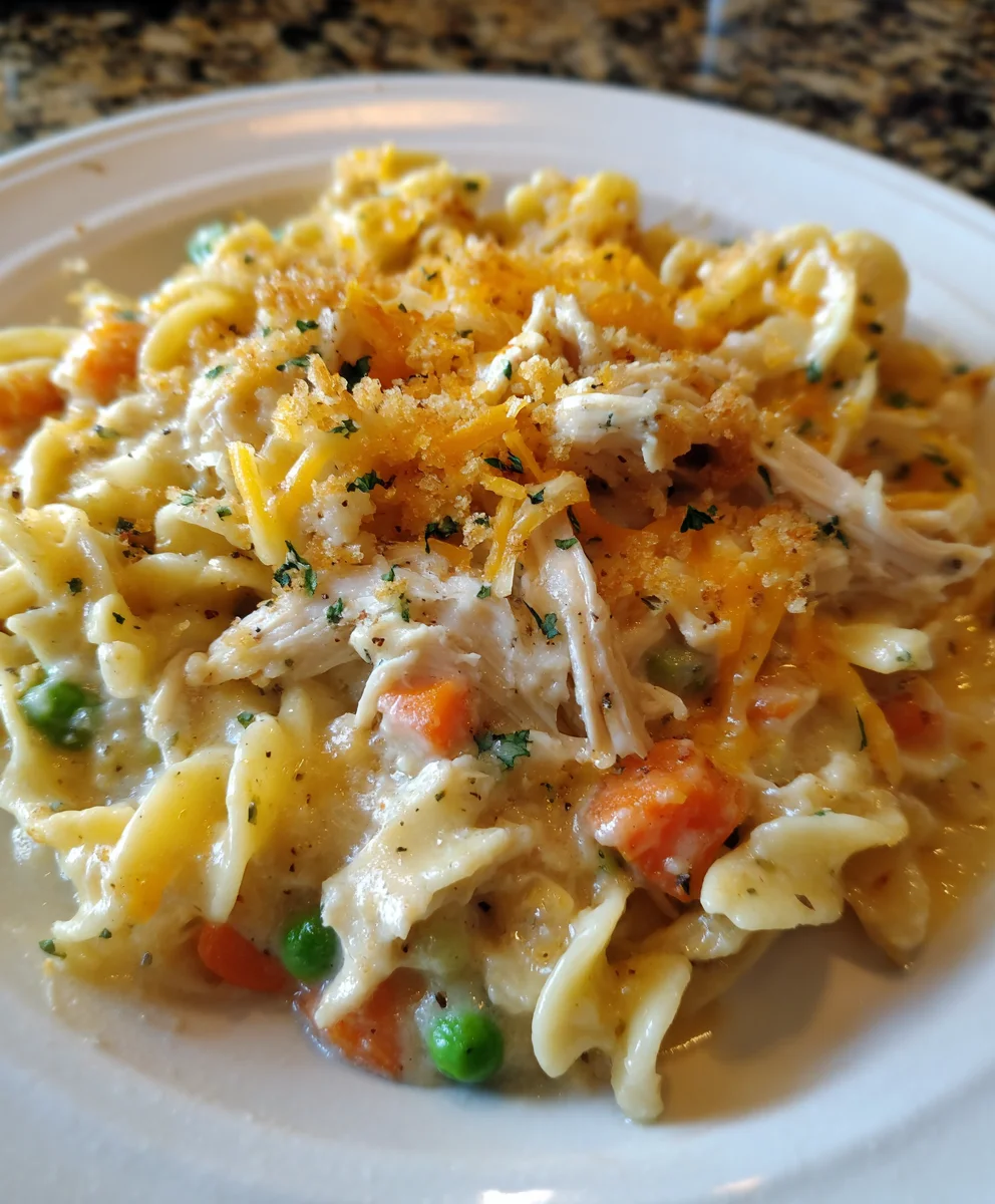 Easy Chicken Noodle Casserole – Creamy, Cozy & Classic Comfort Food!