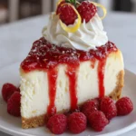 Lemon Raspberry Cheesecake – Bright, Creamy & Bursting with Fresh Berry Bliss!