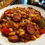 Crockpot Cowboy Beans with Kielbasa – Smoky, Hearty & Packed with Southern Flavor!