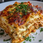 Chicken Lasagna Bake – Creamy, Cheesy & Comfort Food Perfection!