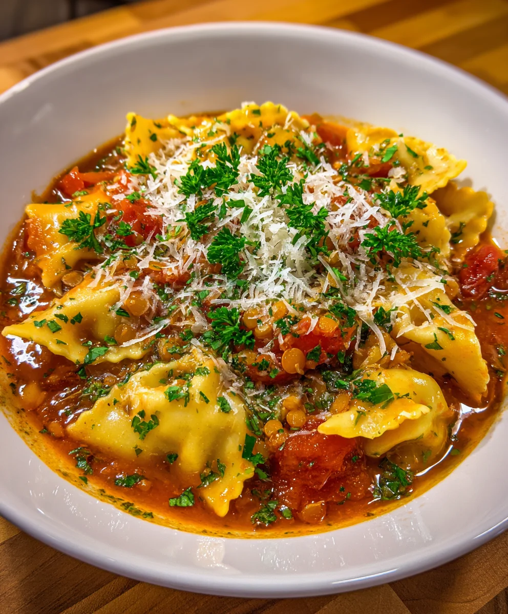Vegetarian Lasagna Soup Bowl – Cozy, Cheesy & Comfort in Every Spoonful!