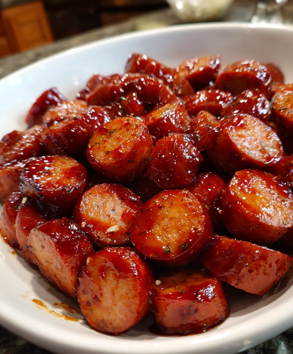 BBQ Sausage Bites – Easy, Sticky & Irresistibly Smoky!