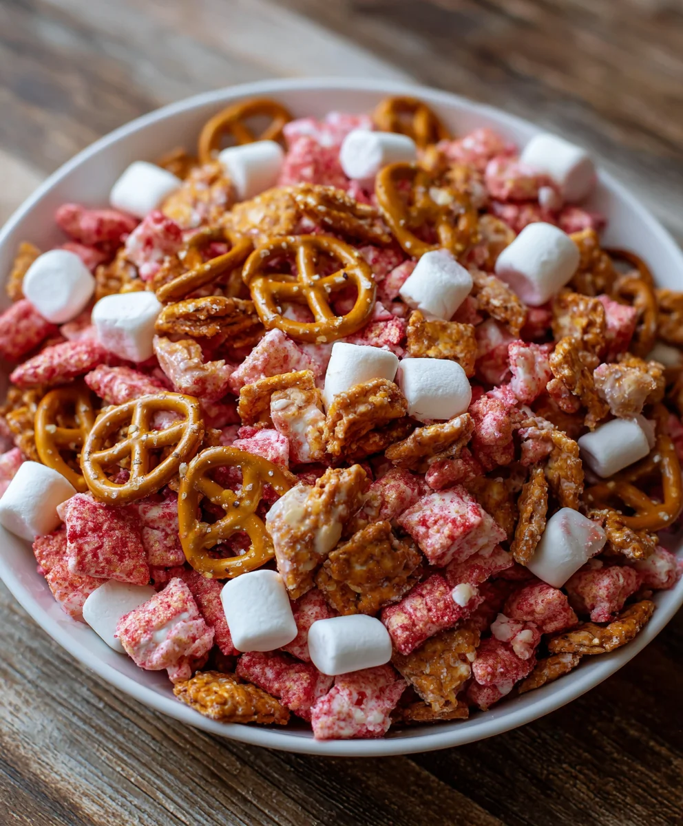 Strawberry Pretzel Marshmallow Treats – Sweet, Salty & Perfectly Chewy!
