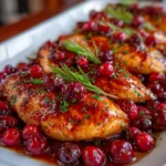 Cranberry Orange Glazed Chicken – Sweet, Tangy & Holiday-Perfect!