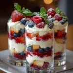 Creamy Christmas Trifle Parfait Shots – Festive, Creamy & Perfectly Layered!
