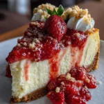 Strawberry Shortcake Cheesecake – Creamy, Fluffy & Bursting with Sweet Berry Bliss!