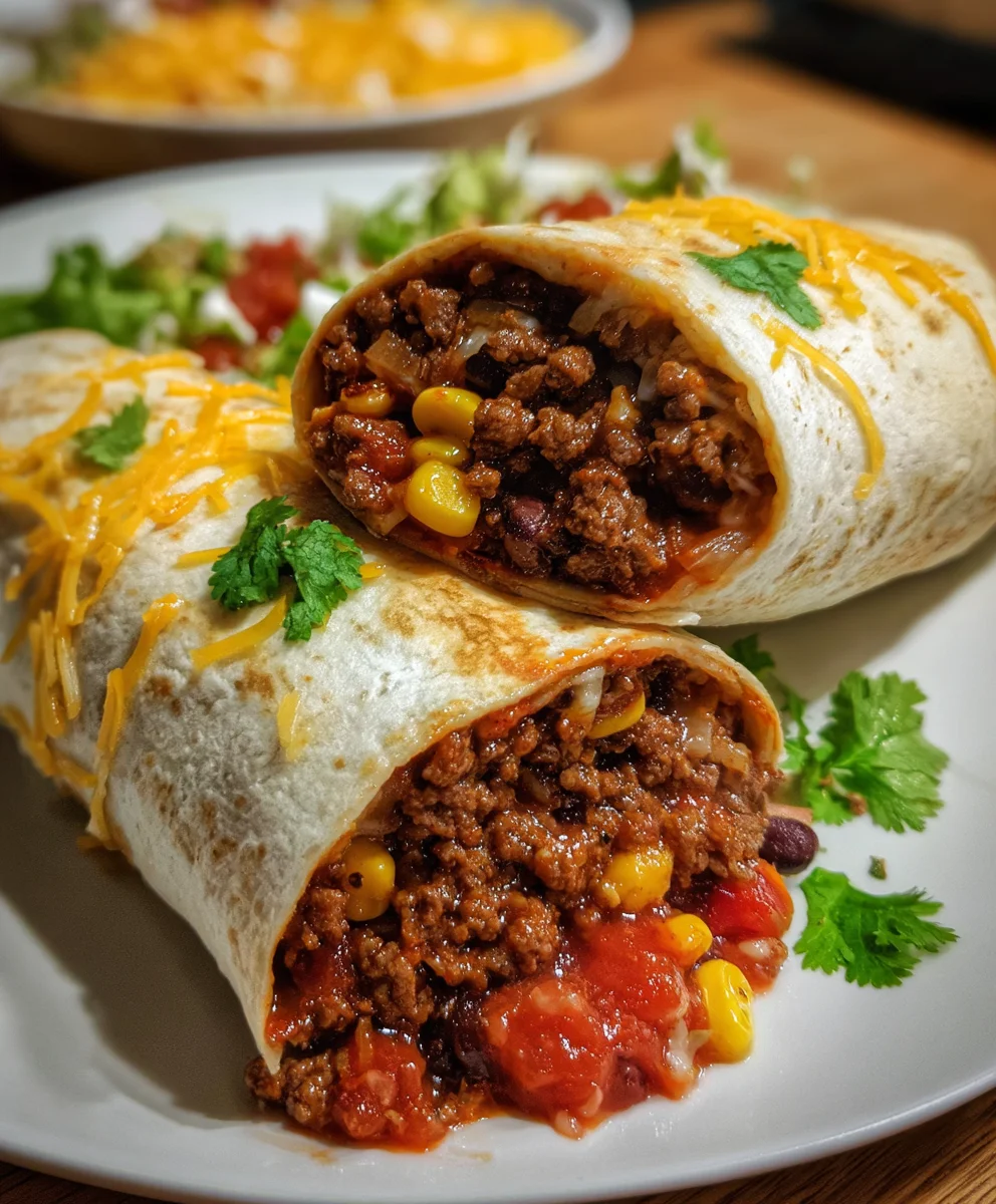 Ground Beef Burrito – Hearty, Flavor-Packed & Classic Comfort Food!