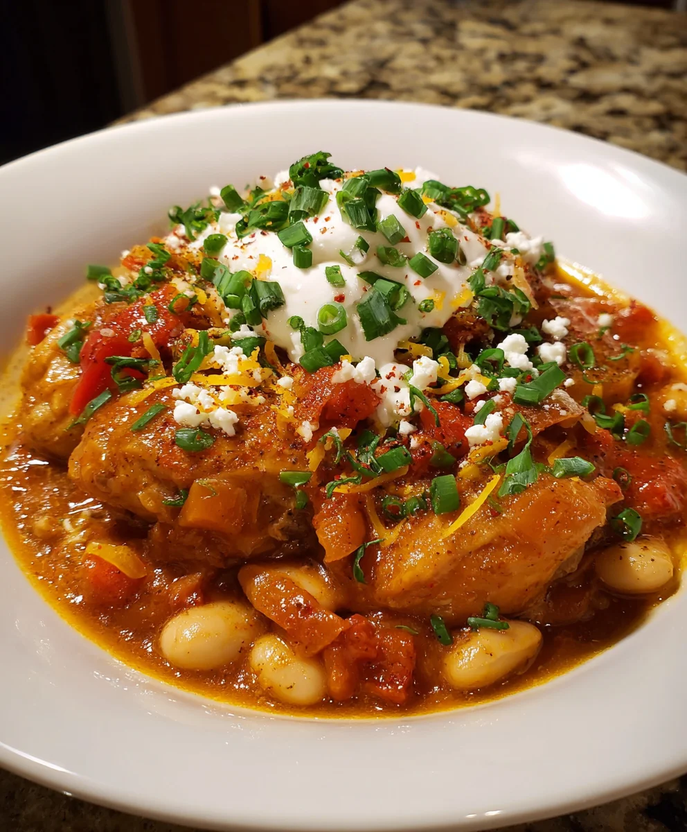 Slow Cooker Buffalo Chicken Chili – Bold, Spicy & Comfort Food with a Kick!