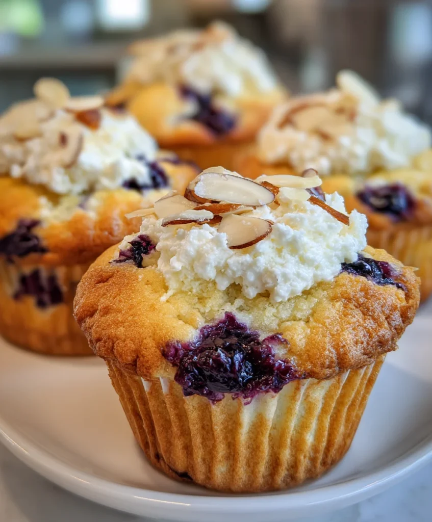 Blueberry Cream Cheese Muffins – Soft, Creamy & Bursting with Berry Bliss!