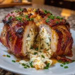 Smoked Bacon Triple-Cheese Stuffed Pork Chops – Juicy, Cheesy & Flavor-Packed Perfection!