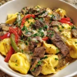 Crock Pot Cheesesteak Tortellini – Creamy, Hearty & Comfort-Food Gold!